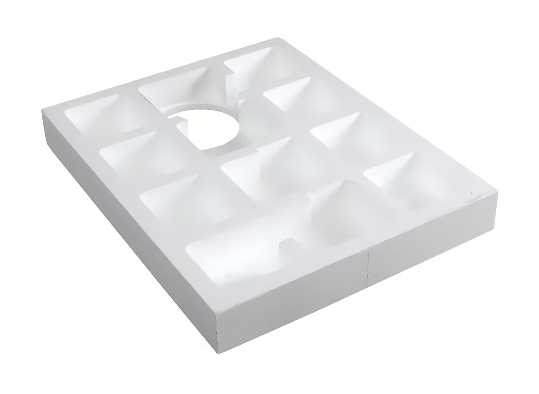 Bijeli polistirenski nosač SAT pro za tuš kadu od izdržljivog tvrdog polistirena HDPS.