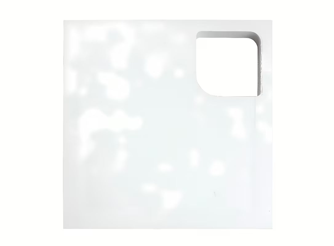 Bijeli polistirenski nosač SAT pro za tuš kadu od izdržljivog tvrdog polistirena HDPS.