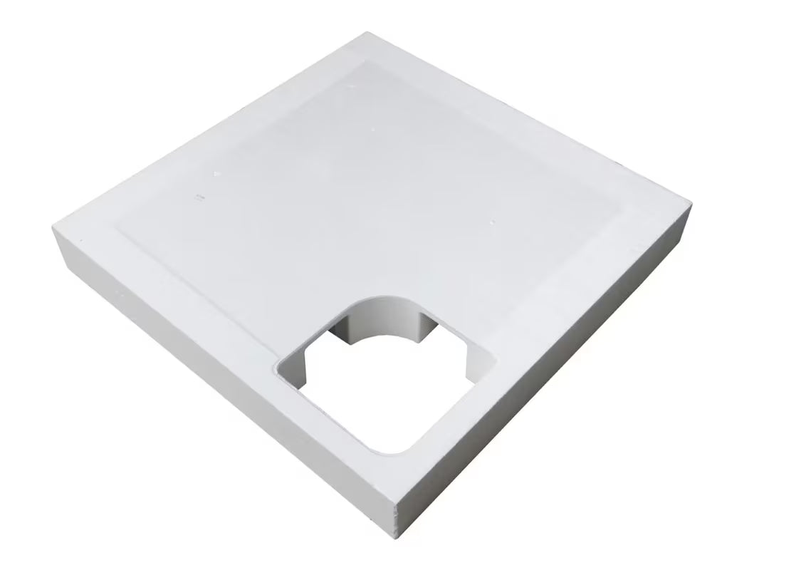 Bijeli polistirenski nosač SAT pro za tuš kadu od izdržljivog tvrdog polistirena HDPS.