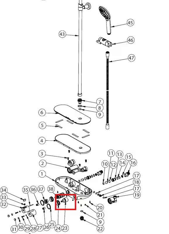 Zamjenski preklopni kartuša SAT pro tuš sustav SATSSTKP