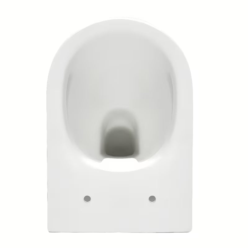 Viseća WC Školjka SAT Project u sjajnoj bijeloj boji s wc daskom soft Close i otvorenim ispiranjem