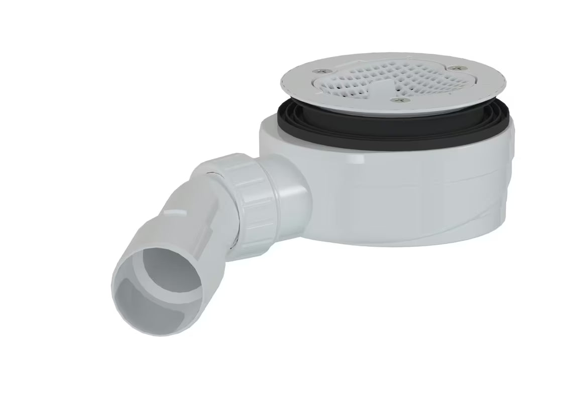 SAT Project kadica sifon za tuš kadu s bijelom prirubnicom pro odvod 90 mm