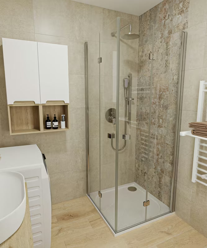 Podžbukna tuš i miješalica za kadu SAT Project u krom izvedbi s ručicom