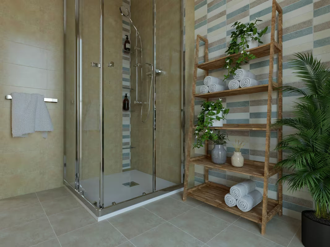 Jednoručna Baterija zidna miješalica za tuš SAT Project u krom izvedbi bez tuš seta.