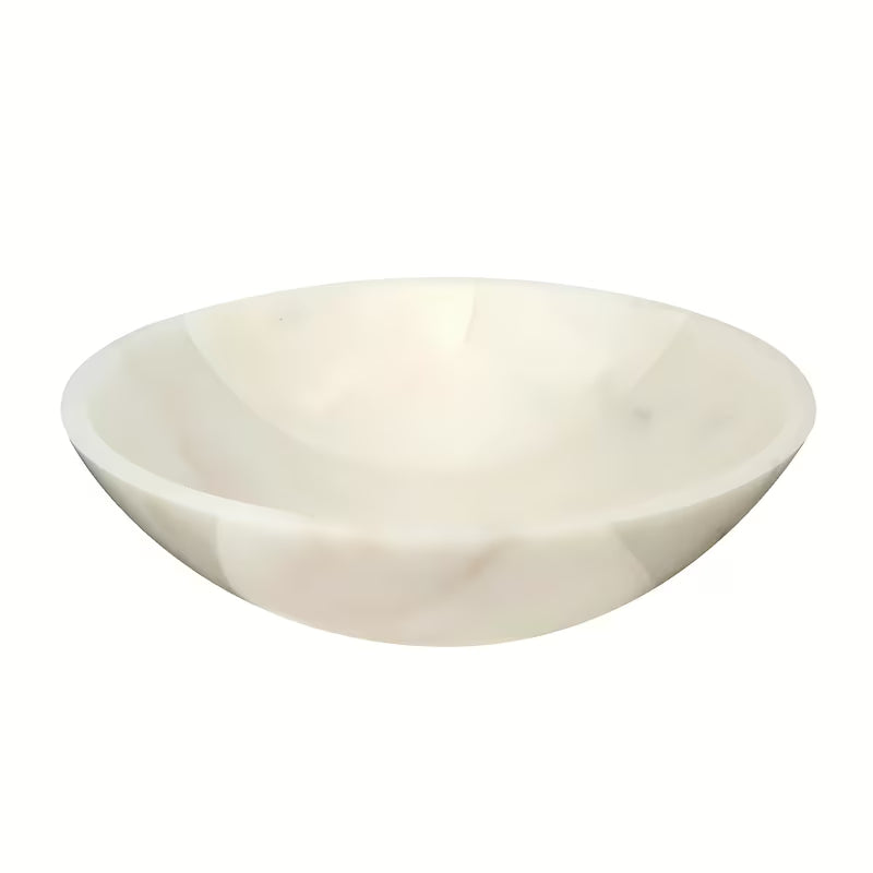 Umivaonik na ploču SAT Purity od bijelog mramora dimenzija 43x43 cm bez preljeva