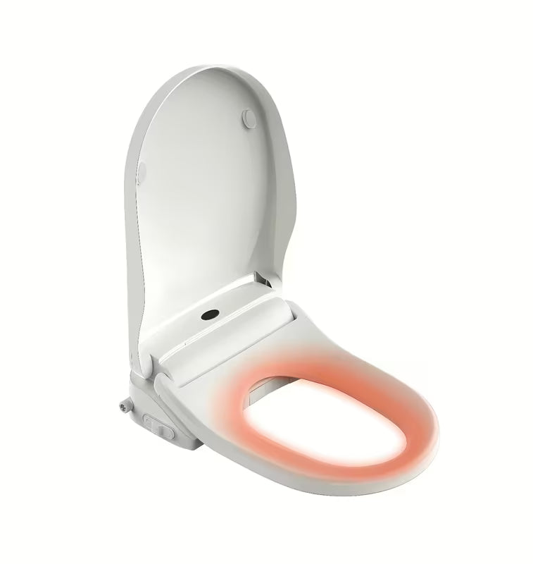 Bijeli wc sjedalo s bide funkcijom SAT s daljinskim upravljanjem, grijanjem i funkcijom sušenja toplim zrakom.