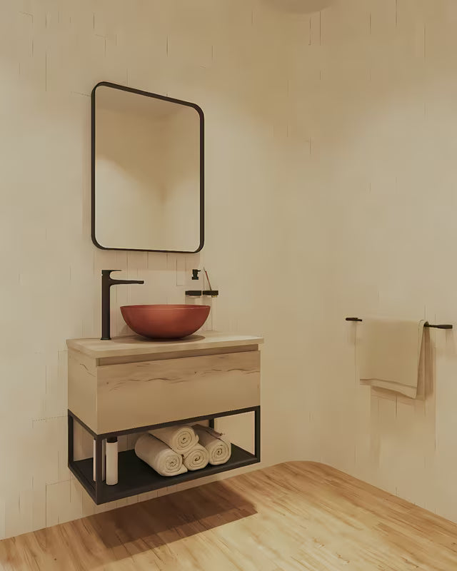 Zidni držač čaša SAT u mat crnoj boji, izvedba metal i staklo.