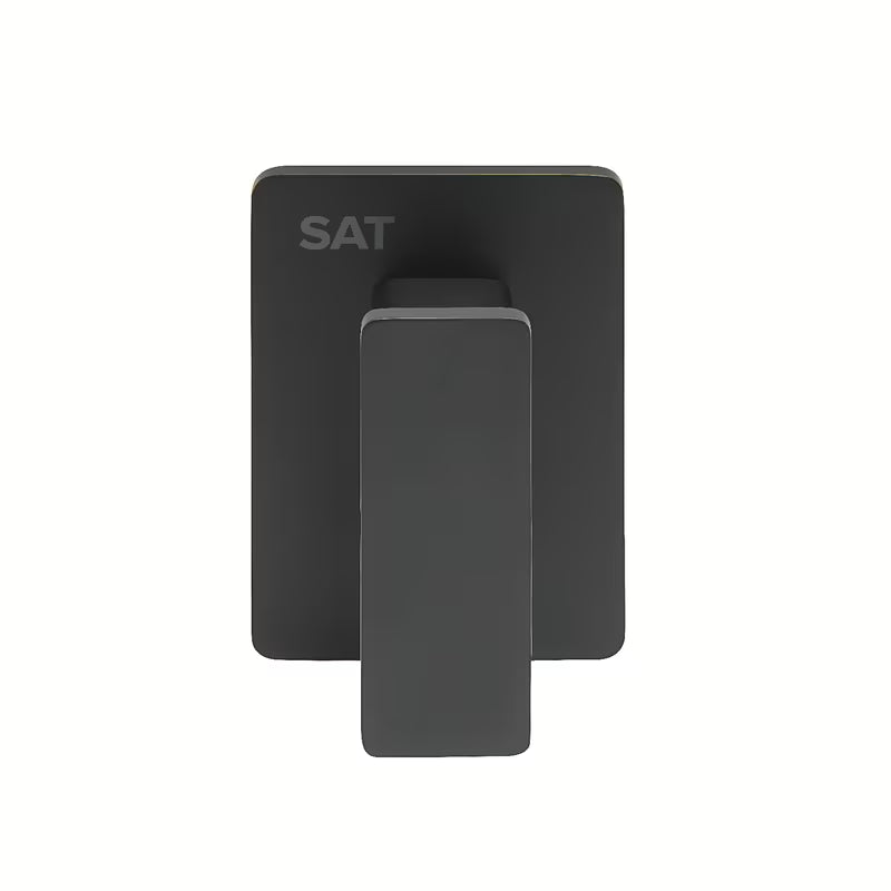 Crni inox kupaonski kukica SAT pro montaža lijepljenjem bez bušenja