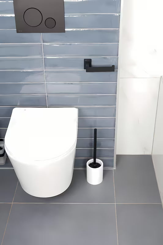 Crni inox držač toaletnog papira SAT pro montaža lijepljenjem bez bušenja