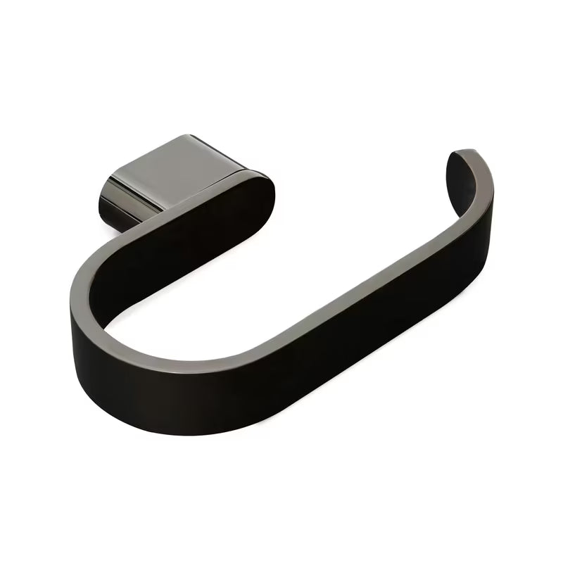 Zidni držač toaletnog papira SAT Simply R PVD u izvedbi gun metal s elegantnim dizajnom.