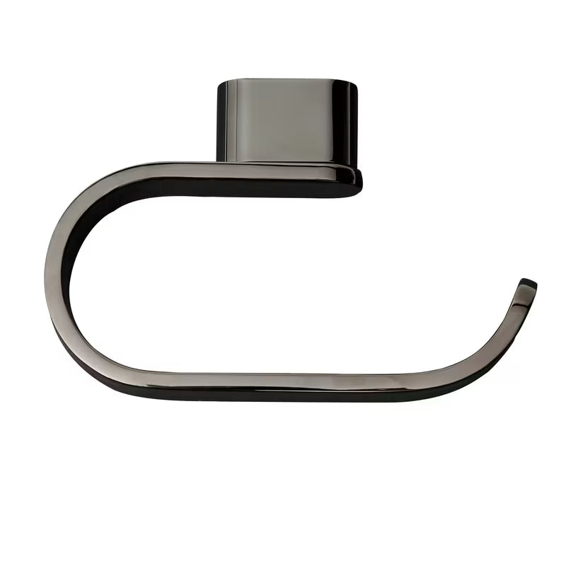 Zidni držač toaletnog papira SAT Simply R PVD u izvedbi gun metal s elegantnim dizajnom.