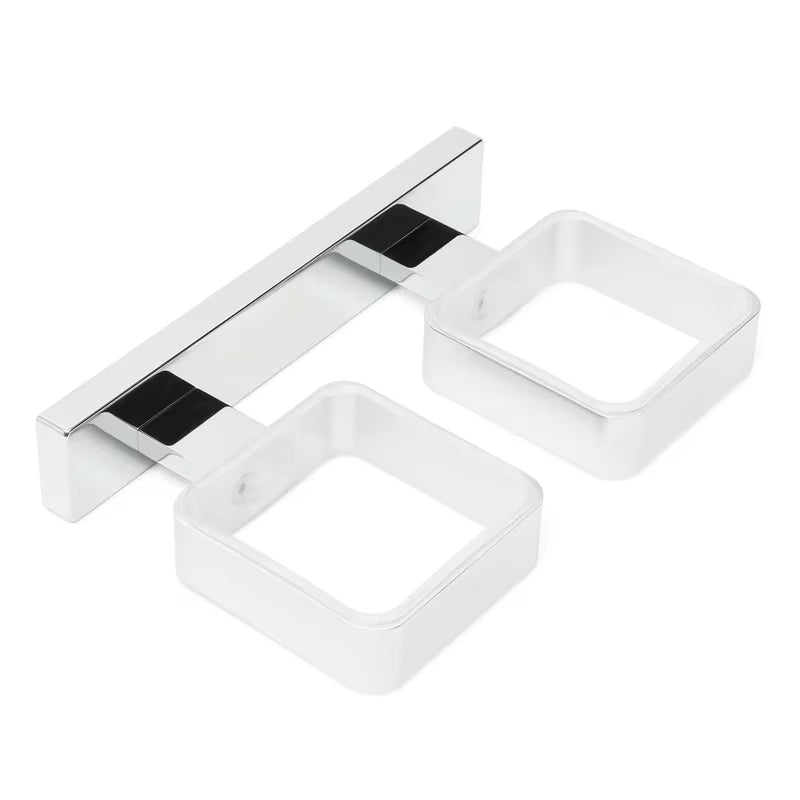 Zidni dozator sapuna SAT Simply S u sjajnom kromu, četvrtastog dizajna