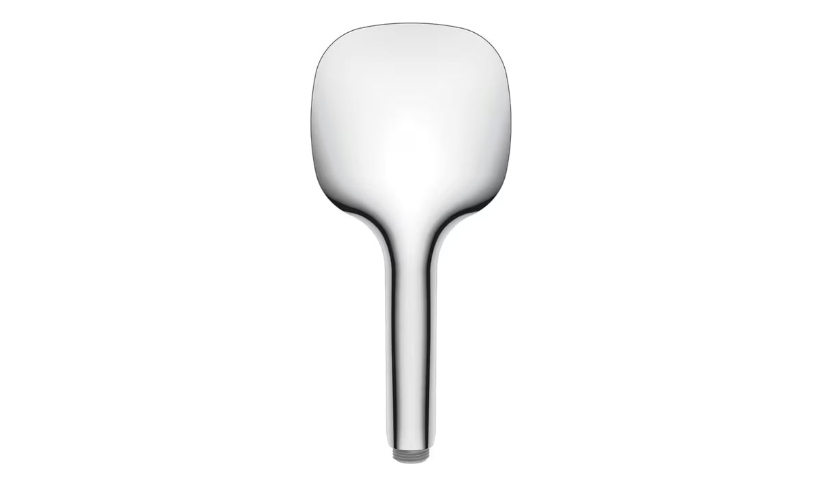 Ručni tuš SAT u bijeloj boji i kromu, promjera 12 cm i s tipkom EasyClick pro 3 mlaza.