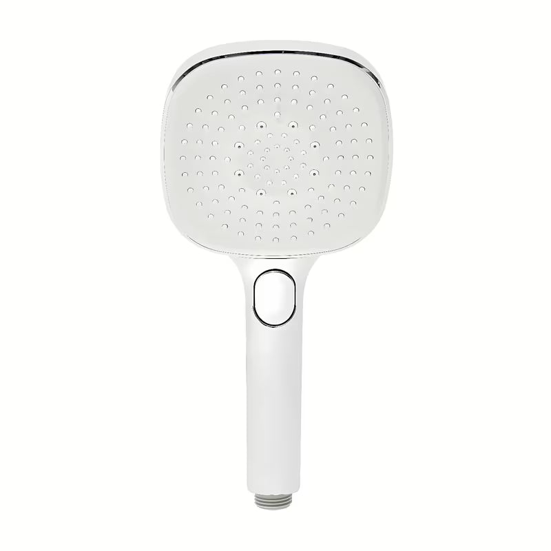 Ručni tuš SAT u bijeloj boji i kromu, promjera 12 cm i s tipkom EasyClick pro 3 mlaza.