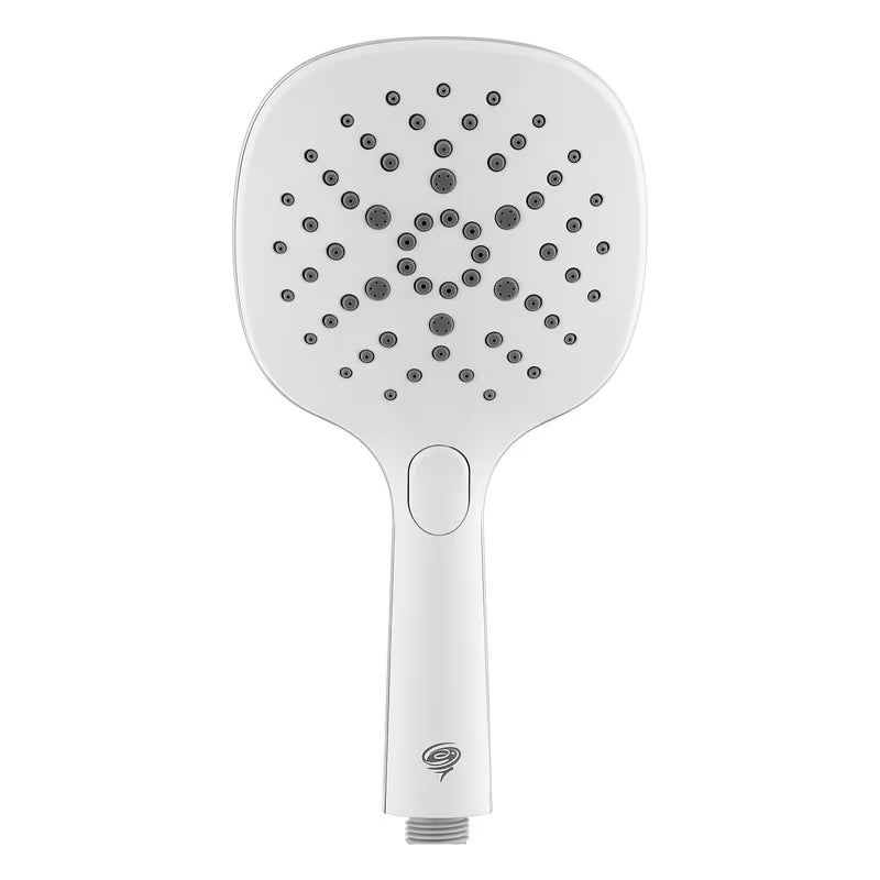 Ručni tuš SAT u bijeloj i krom kombinaciji s prebacivanjem na tipku i tri mlaza, uključujući BoosterSpray.