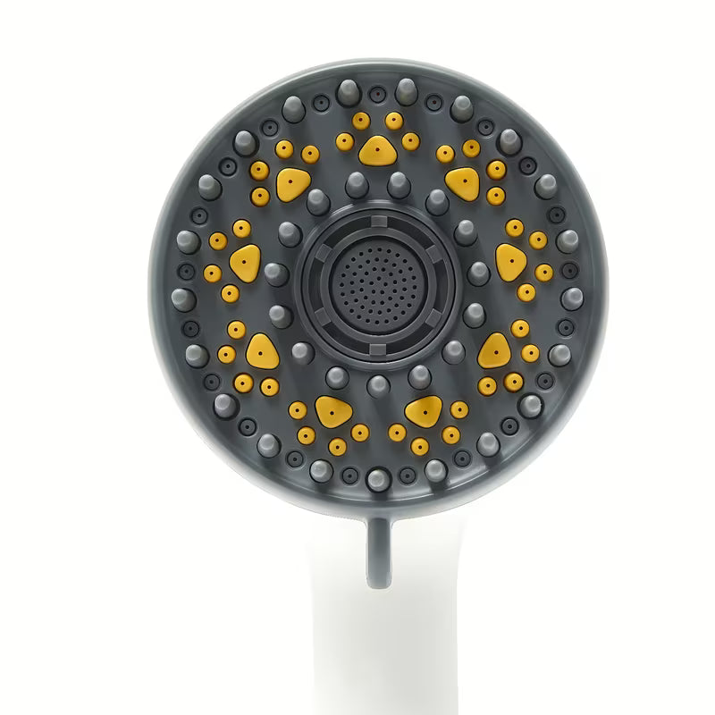 Bijela ručni tuš pro za pse s 4 funkcije i dugim masažnim izbočinama