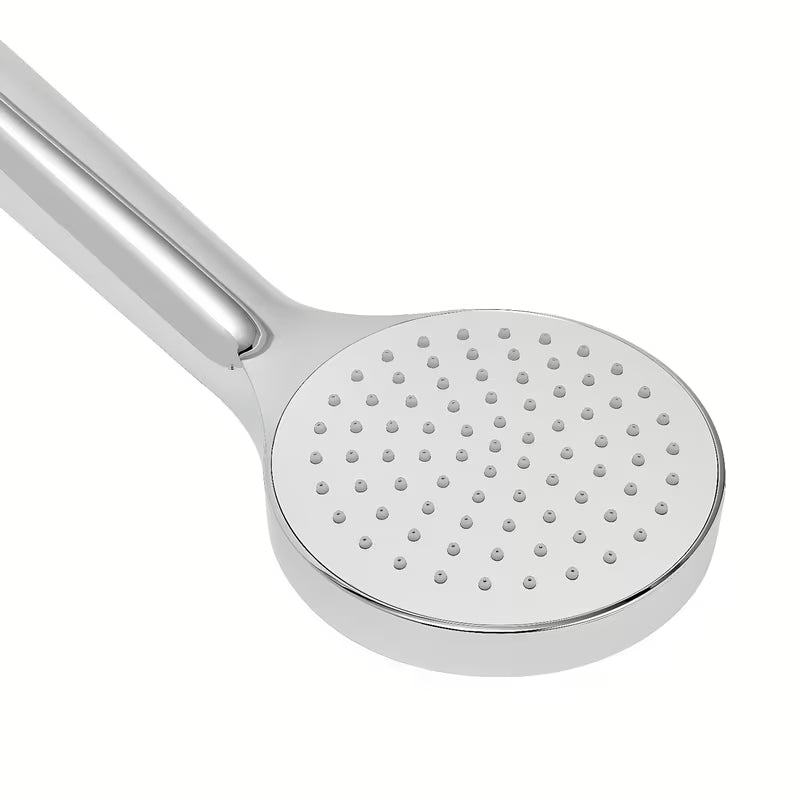 Kromirani ručni tuš SAT s jednom funkcijom i promjerom 10 cm sa silikonskim mlaznicama pro jednostavno održavanje.