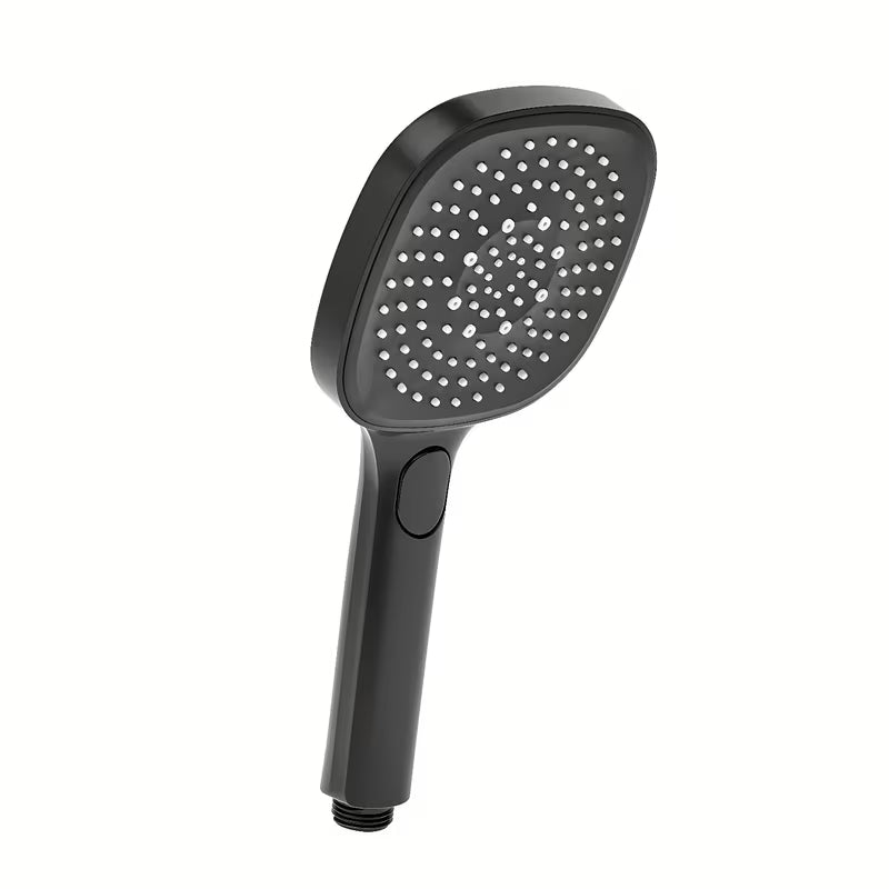 Ručni tuš SAT u mat crnoj boji, zaobljenog dizajna i s prebacivanjem 3 mlaza tipkom EasyClick.