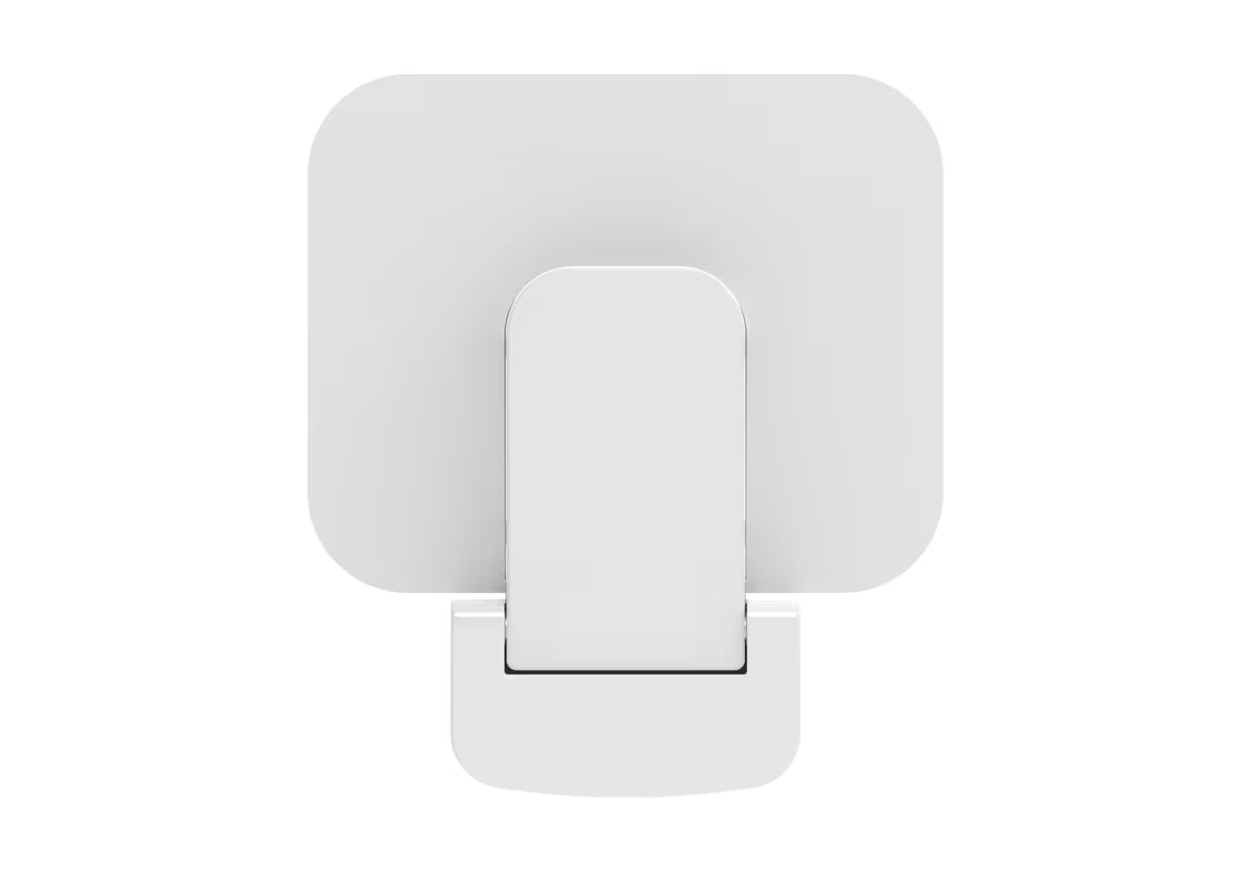 Bijelo sklopive sjedalo za tuš SAT s plastičnom sjedećom površinom pro za udobno sjedenje pod tušem