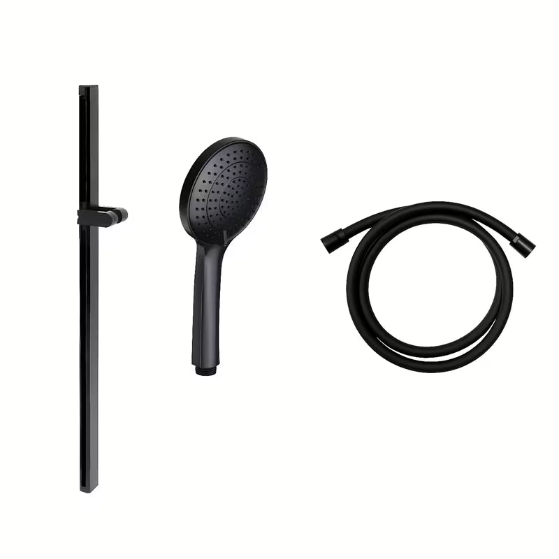 SAT tuš set u mat crnoj završnoj obradi s ručnim tušem s 3 funkcije