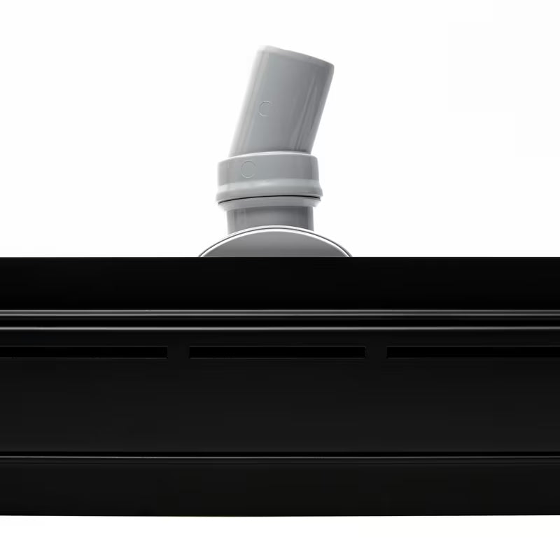 Crni tuš kanalica SAT s rešetkom 70 cm i sifonom na jednoj strani