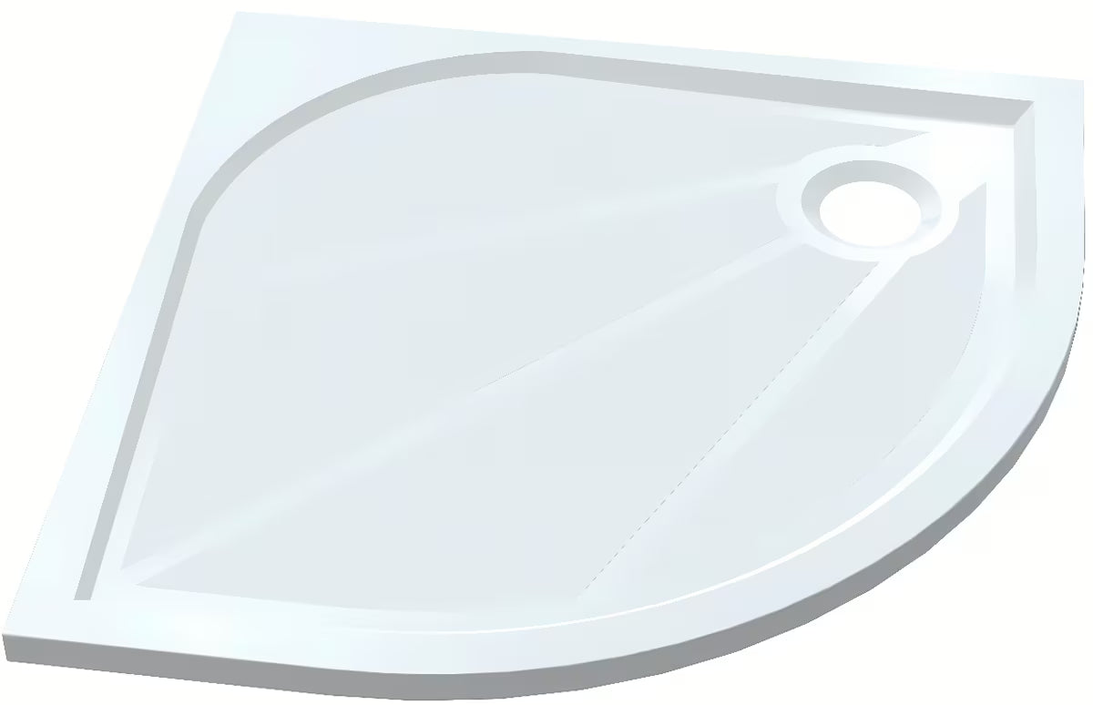 Polukružna tuš kabina SAT Tex 100x100 cm u sjajnom kromu s prozirnim staklom i kliznim otvaranjem