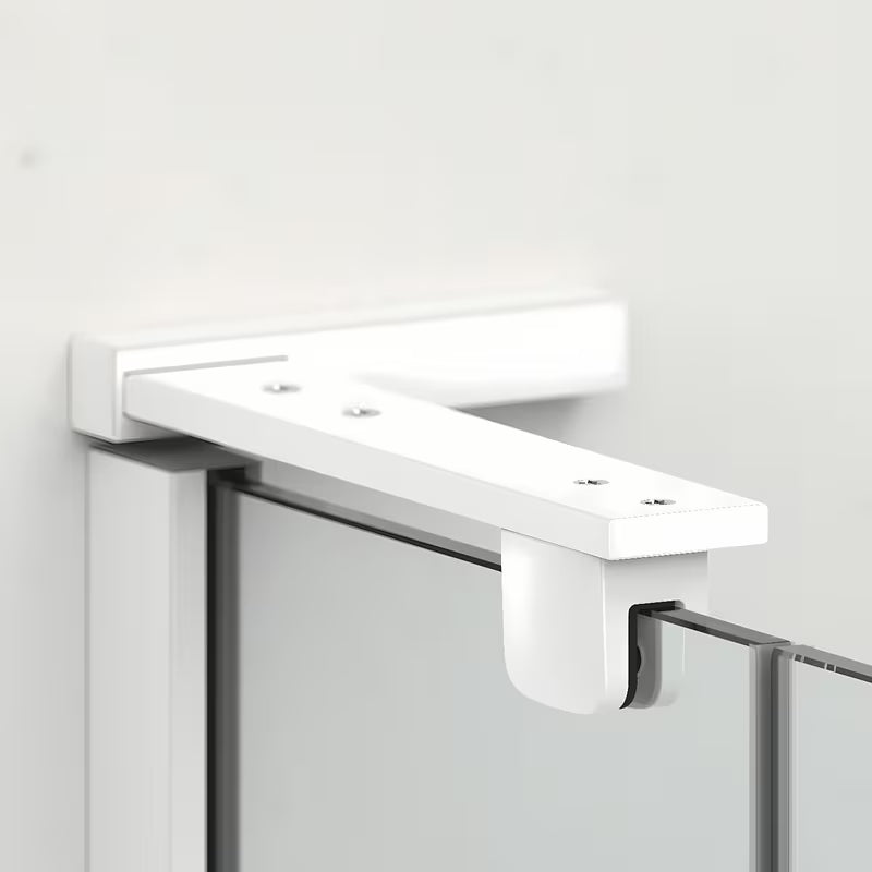 Kvadratna tuš kabina SAT Tgd New 120x120 cm s prozirnim staklom i mat bijelim profilima