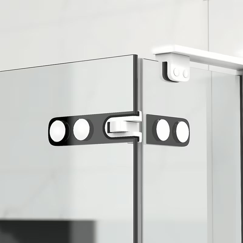 Pravokutni bezokvirni tuš kabina SAT TGD New 120x90 cm s prozirnim staklom i mat bijelim profilima