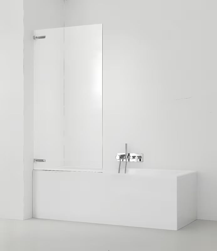 Paravan za Kadu SAT Tgd New 150x80 cm s prozirnim staklom i profilom u sjajnom kromu