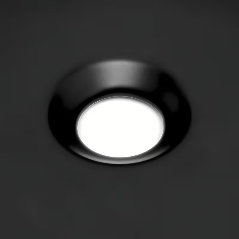 Okrugli umivaonik na ploču SAT Mood u mat crnoj boji, bez otvora za miješalicu i bez preljeva.