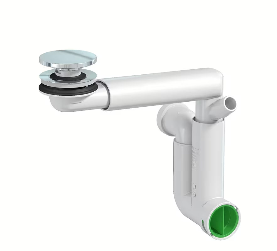 Kromirani sifon za umivaonik SAT s čišćenjem sprijeda i odvodnom cijevi 32 mm
