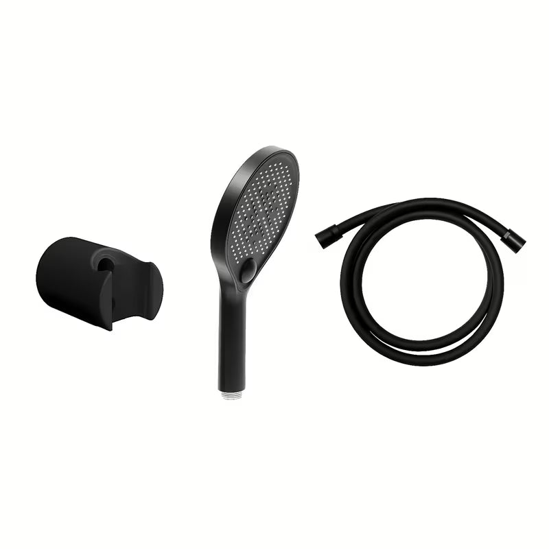 Set za Kadu SAT u mat crnoj izvedbi s ručnim tušem i crijevom