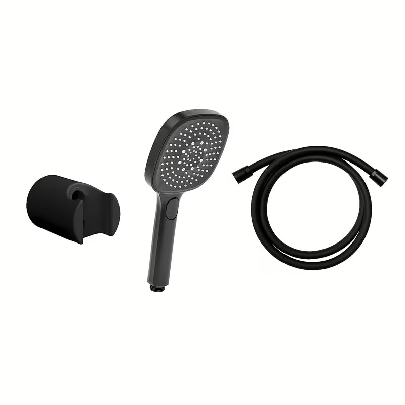 Set za Kadu SAT u mat crnoj boji s ručnim tušem, tuš crijevom i držačem