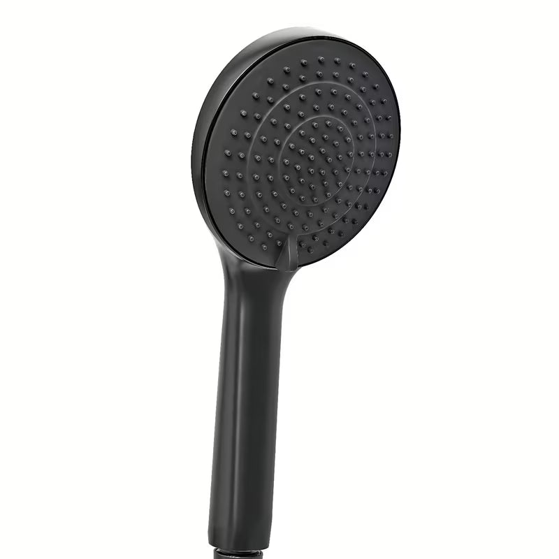 Set za Kadu SAT u mat crnoj boji s ručnim tušem s 3 funkcije, crijevom 150 cm i fiksnim držačem.