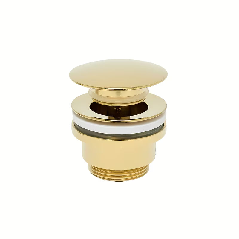 Zlatni umivaonički odvod SAT Gold tipa ClicClac pro za umivaonik s preljevom