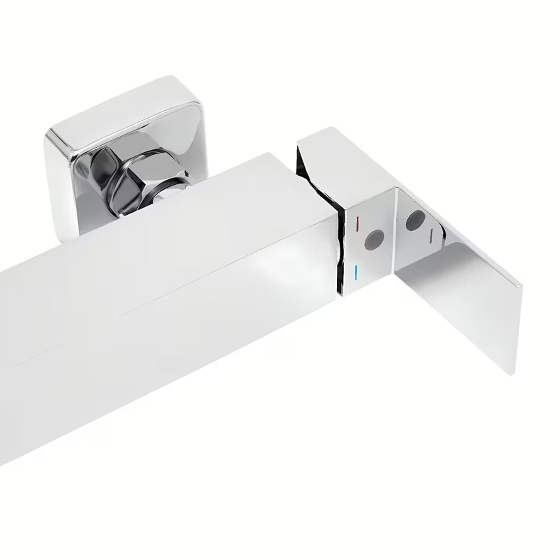 Kromirana zidna jednoručna baterija miješalica za tuš SAT Vision bez tuš seta