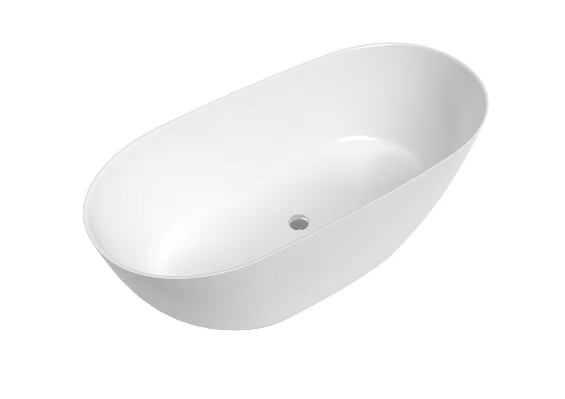 Samostojeća kada SAT od lijevanog mramora 160x74 cm u lijevoj i desnoj izvedbi