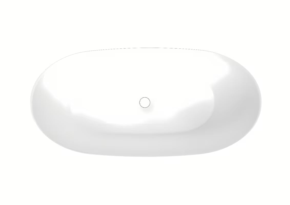 Samostojeća kada SAT od lijevanog mramora 158x77 cm s mogućnošću lijeve i desne orijentacije