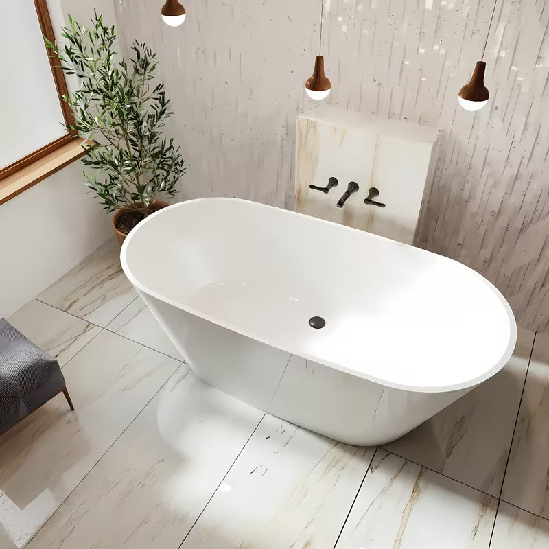 Samostojeća kada SAT od lijevanog mramora dimenzija 162x78,6 cm