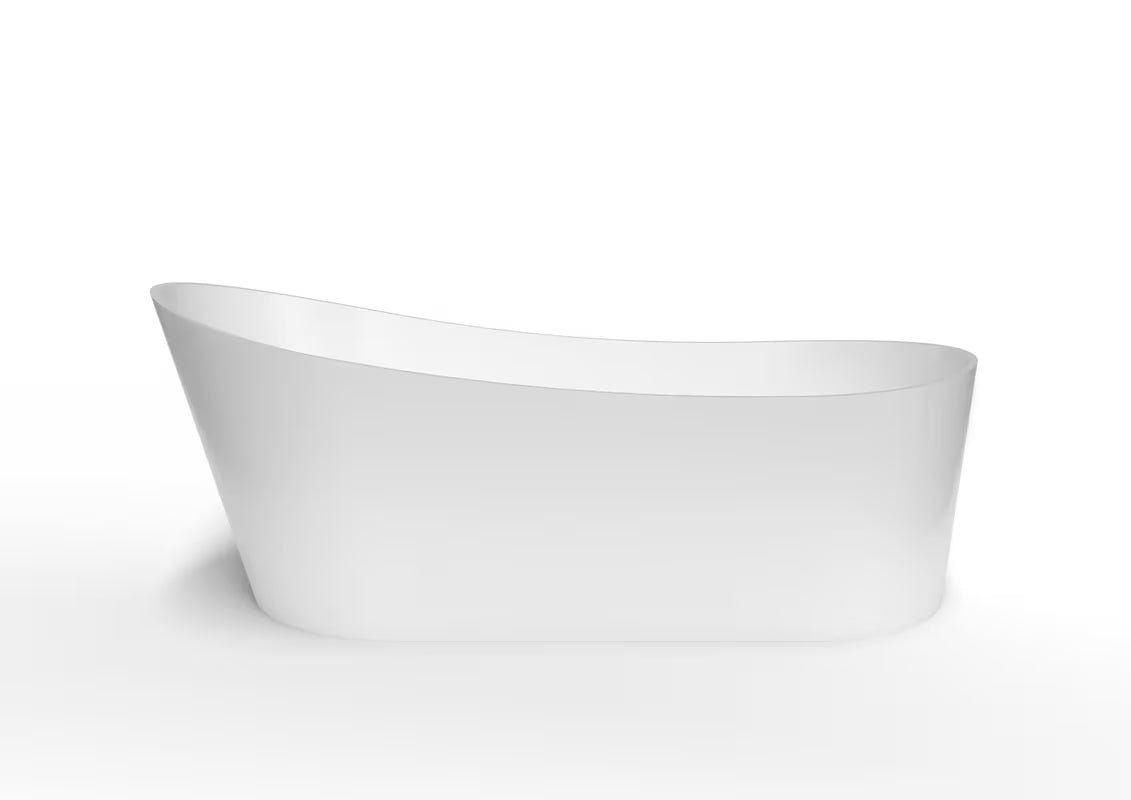 Samostojeća kada SAT Miranda od lijevanog mramora 180x83,2 cm bez preljeva