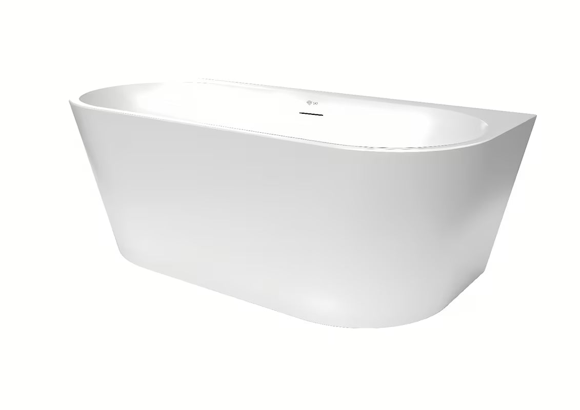 Samostojeći akrilna kada SAT Oli 160x75 cm s lijevom i desnom orijentacijom u sjajnoj bijeloj izvedbi.