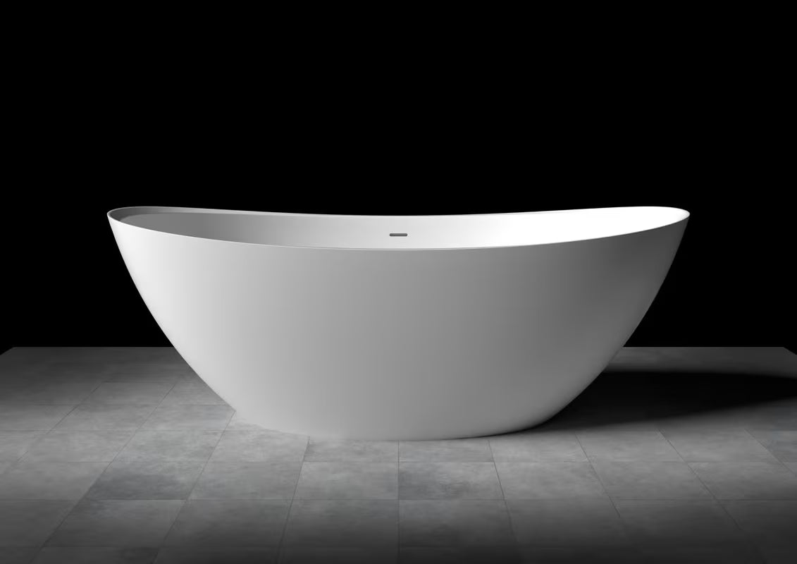 Samostojeća kada SAT od lijevanog mramora pro lijevu i desnu orijentaciju, 167x81,8 cm