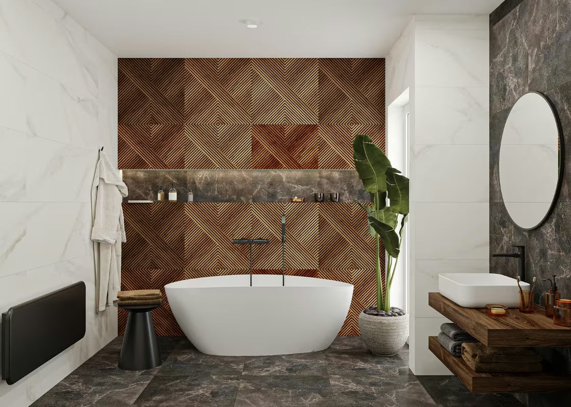 Samostojeća kada SAT od lijevanog mramora 156x71 cm u lijevoj i desnoj izvedbi