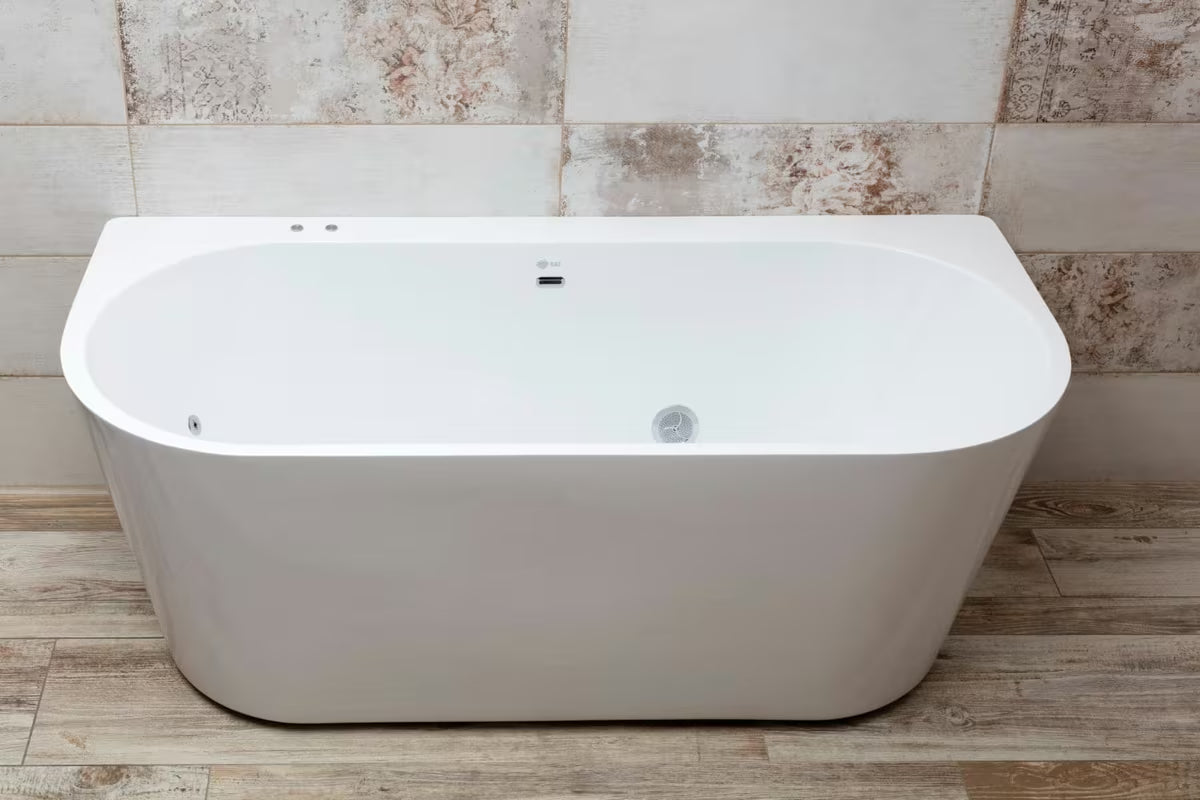 Samostojeći akrilna masažna kada SAT u lijevoj izvedbi 160x75 cm s hidromasažom, zračnom masažom i kromoterapijom.