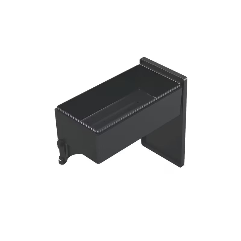 Crna zatvoriva kutija polica SAT Walk-In pro tuš kabina s mogućnošću lijeve i desne orijentacije.