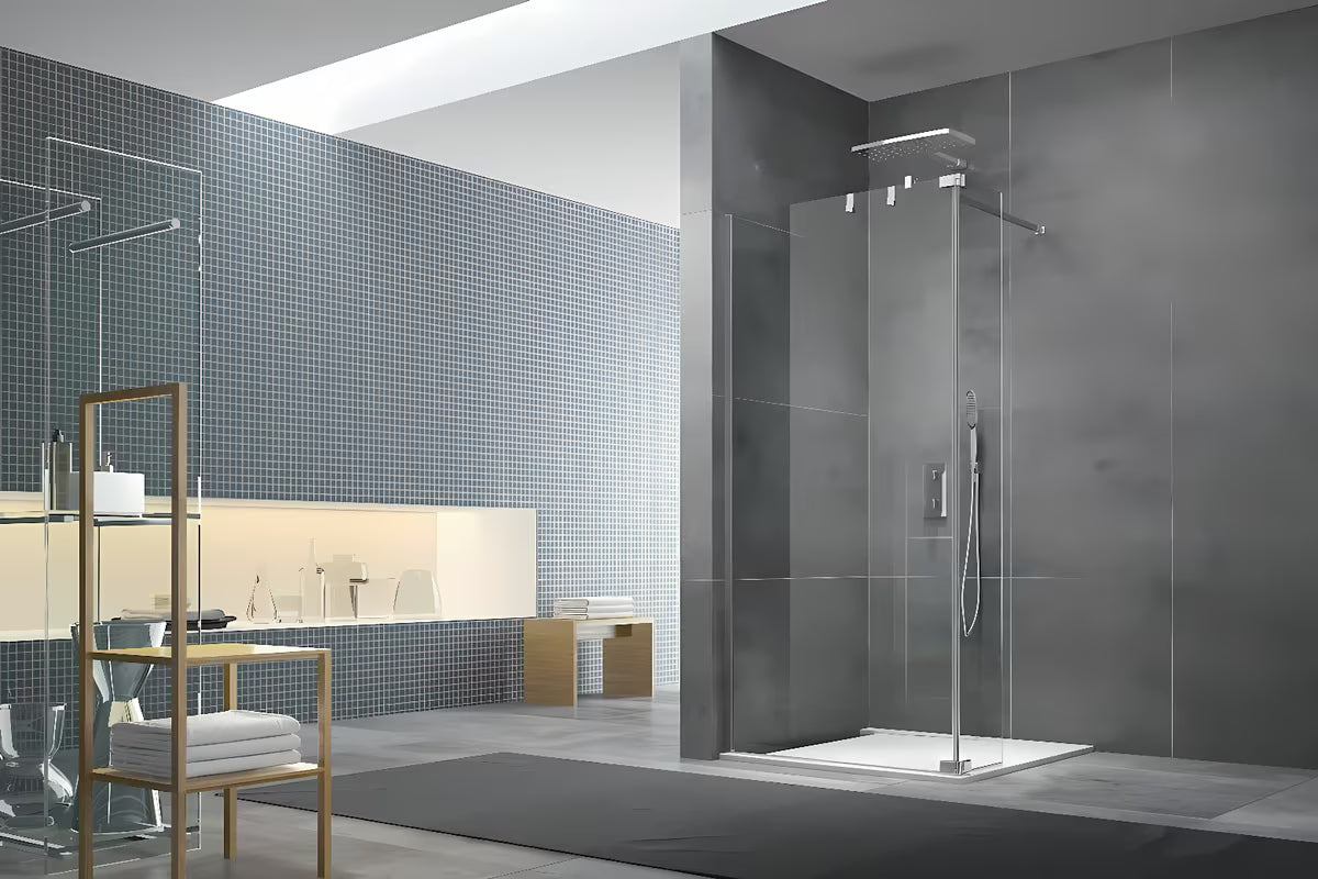 Zidni kukica SAT Walk-In od nehrđajućeg čelika u krom izvedbi za kupaonicu.