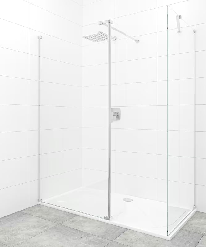 SAT Walk-in tuš stijena Walk-In 110x90 cm s prozirnim staklom i sjajnim kromiranim profilom