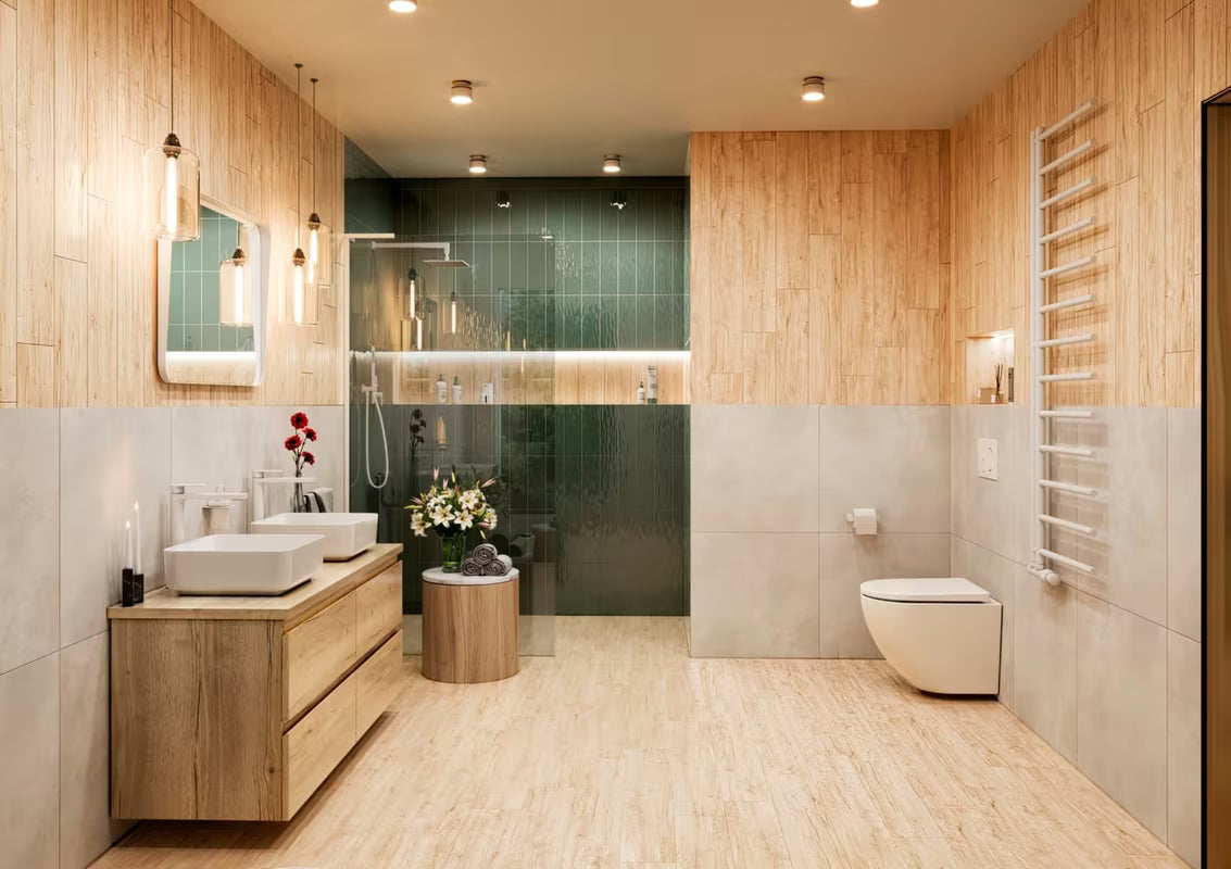 Bijela walk-in tuš stijena SAT Walk-in 110 cm s prozirnim sigurnosnim staklom i premazom EasyClean.