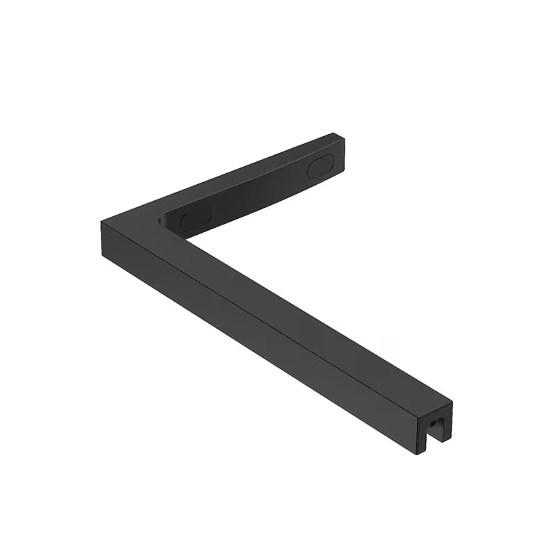 SAT Walk-in tuš stijena Walk-In 70 cm u mat crnoj boji s prozirnim staklom i bezokvirnom izvedbom.