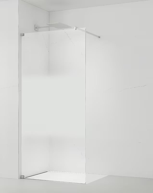 Fiksna tuš stijena SAT Walk-in 80x200 cm s prozirnim staklom i kromiranim profilima